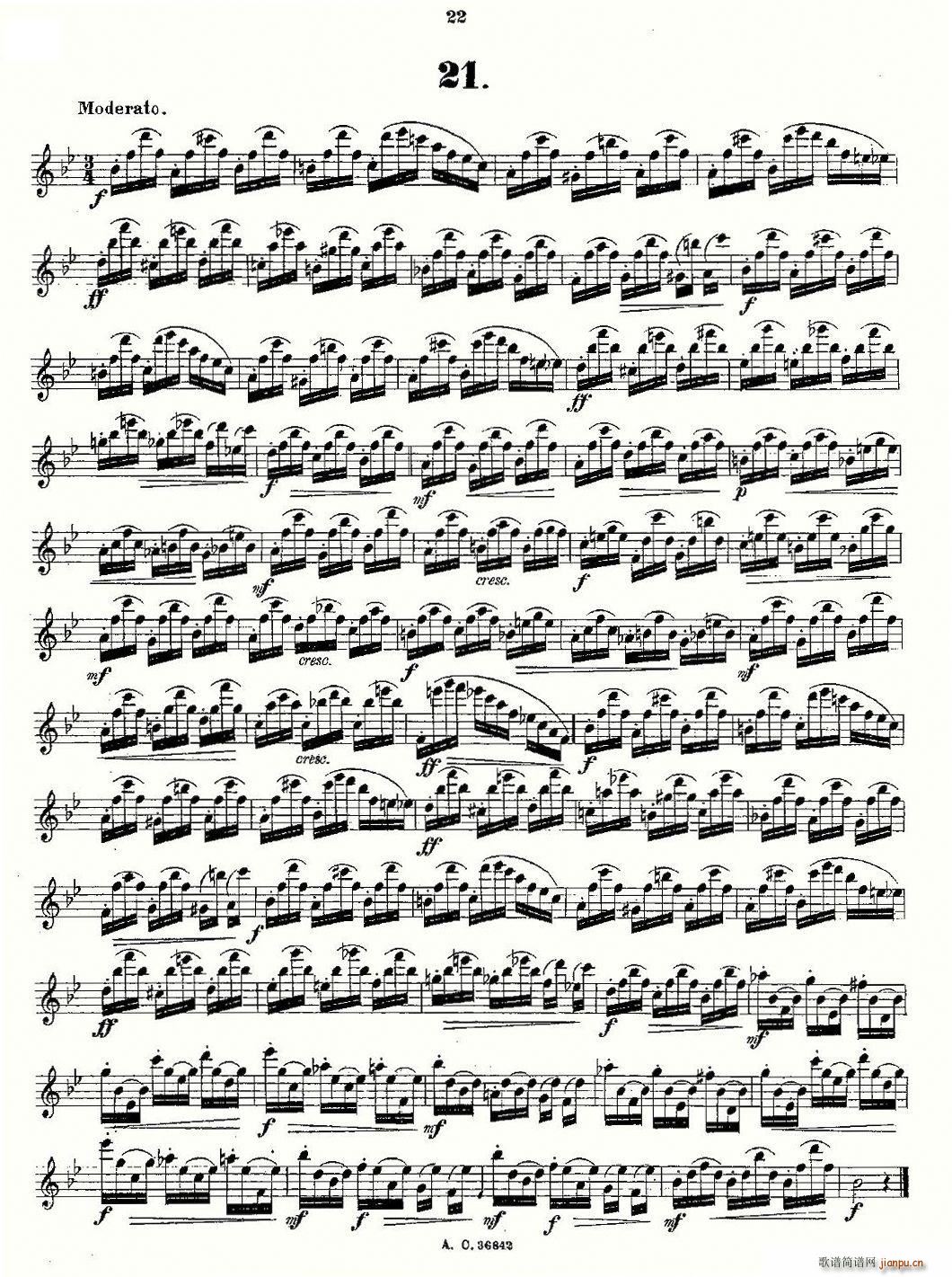 24首长笛练习曲 Op.21 之13―2410