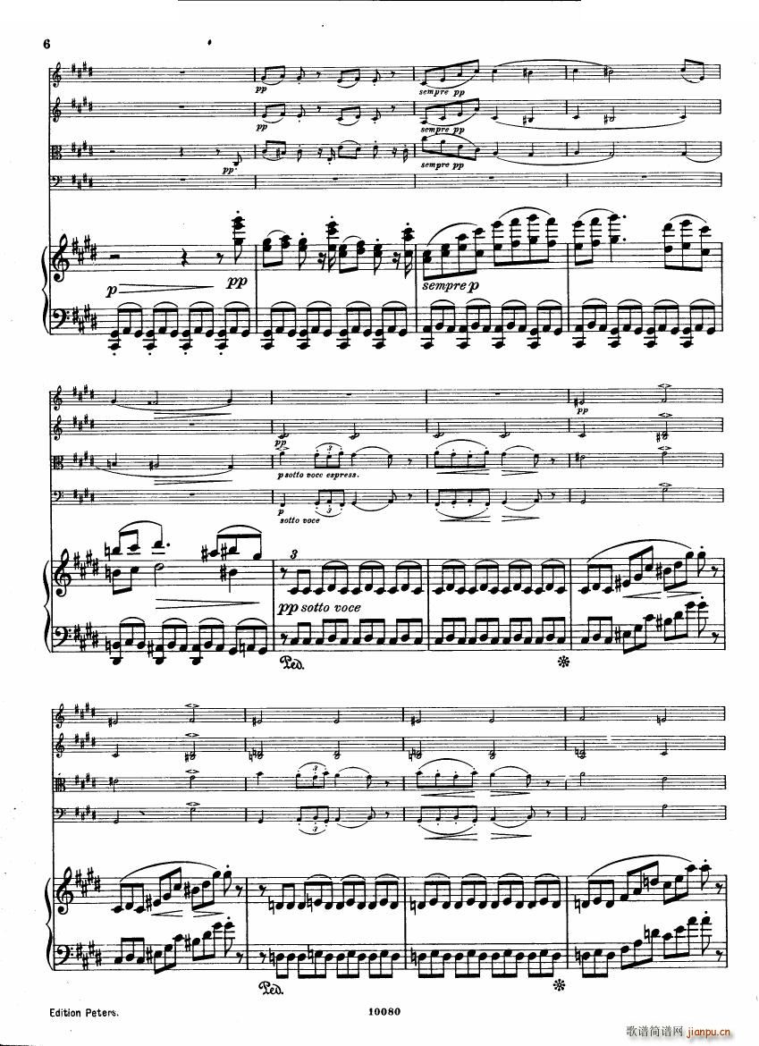 Brahms op 34 Piano Quintet f-minor score（一）5