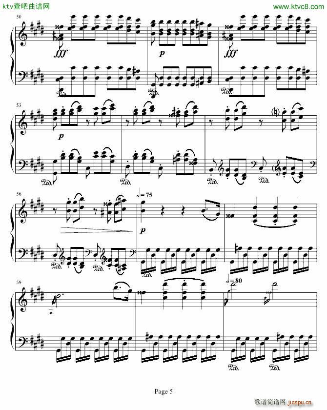 月光奏明曲 作品27之2_贝多芬 beethoven5