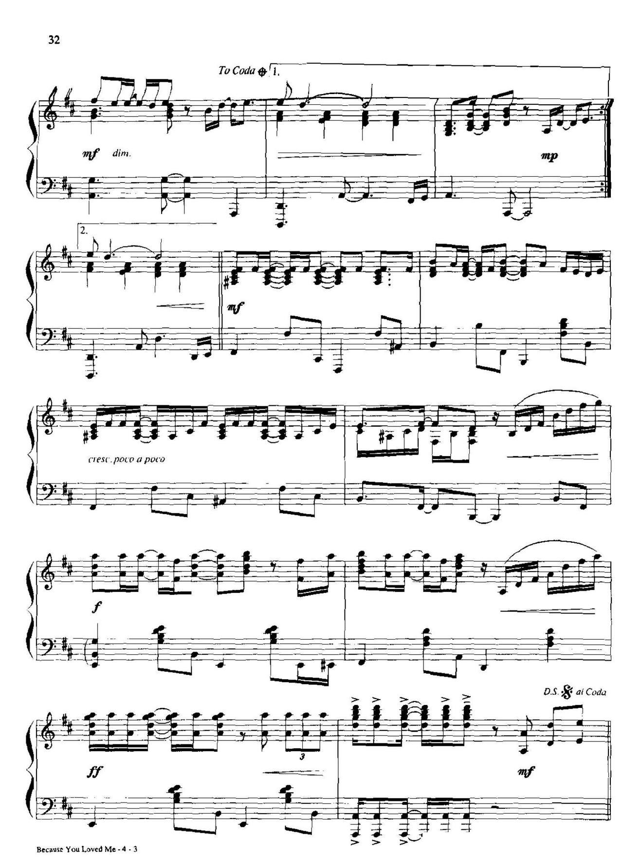 because you loved(Dan Coates 流行情调 集)3
