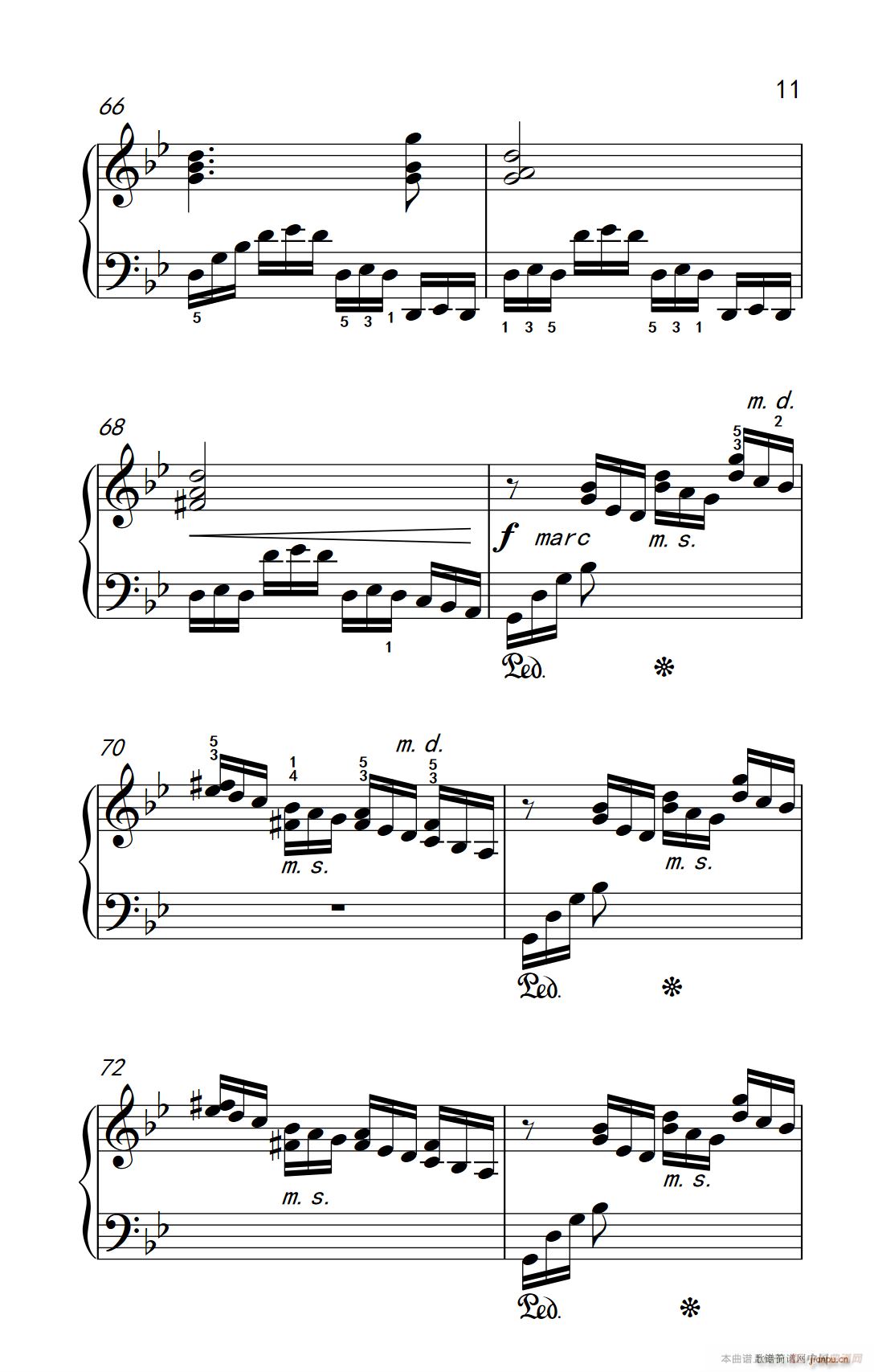 第九级3 练习曲 No 2（中央音乐学院 钢琴（业余）考级教程 7-9级）11