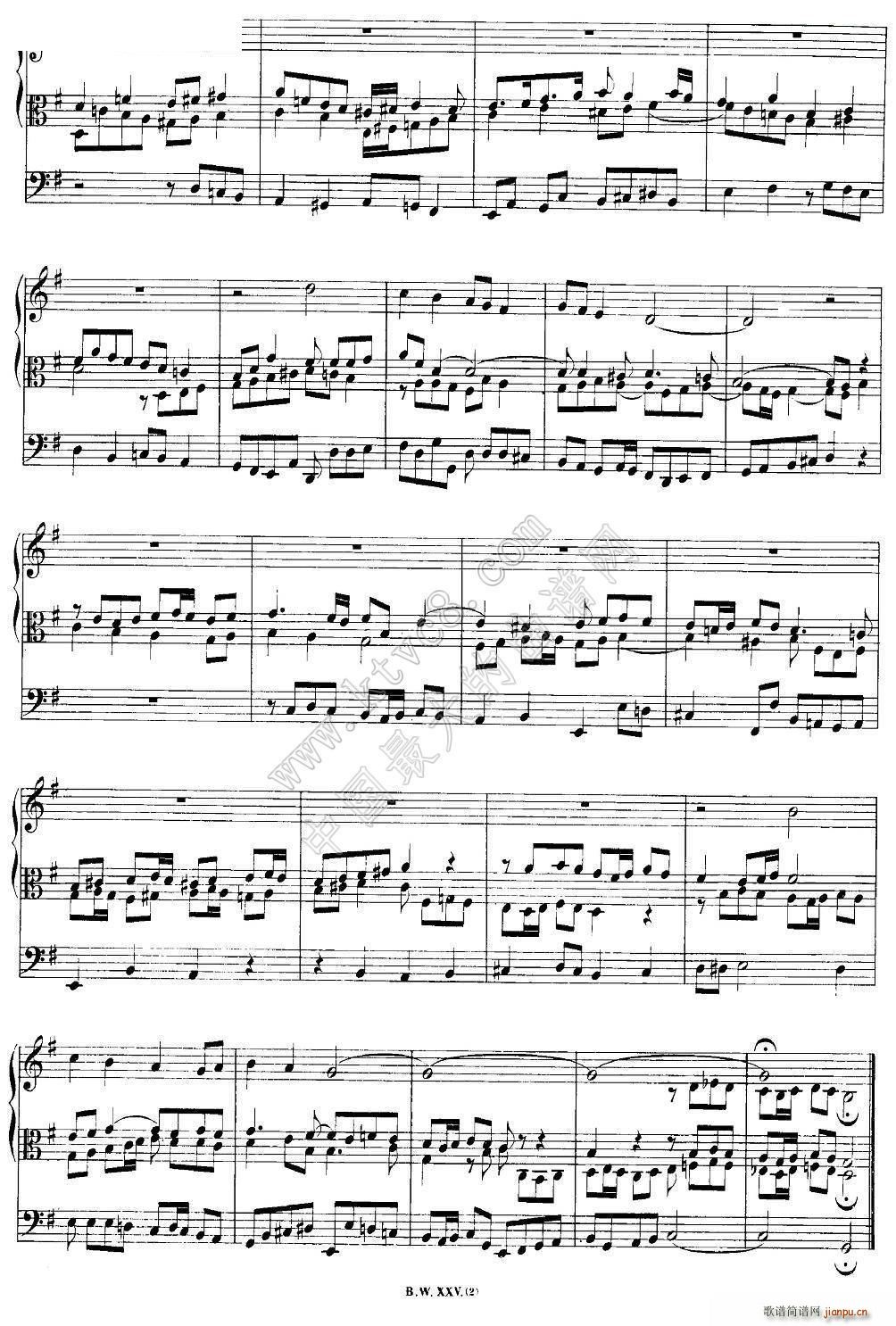 巴赫18首赞美诗前奏曲(18)(双排键电子琴)2