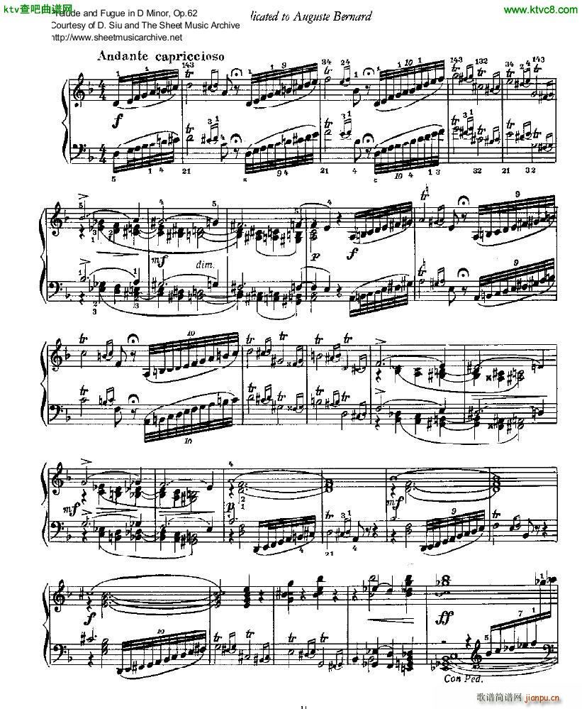 Glazunov Prelude and Fugue in D minor op 621