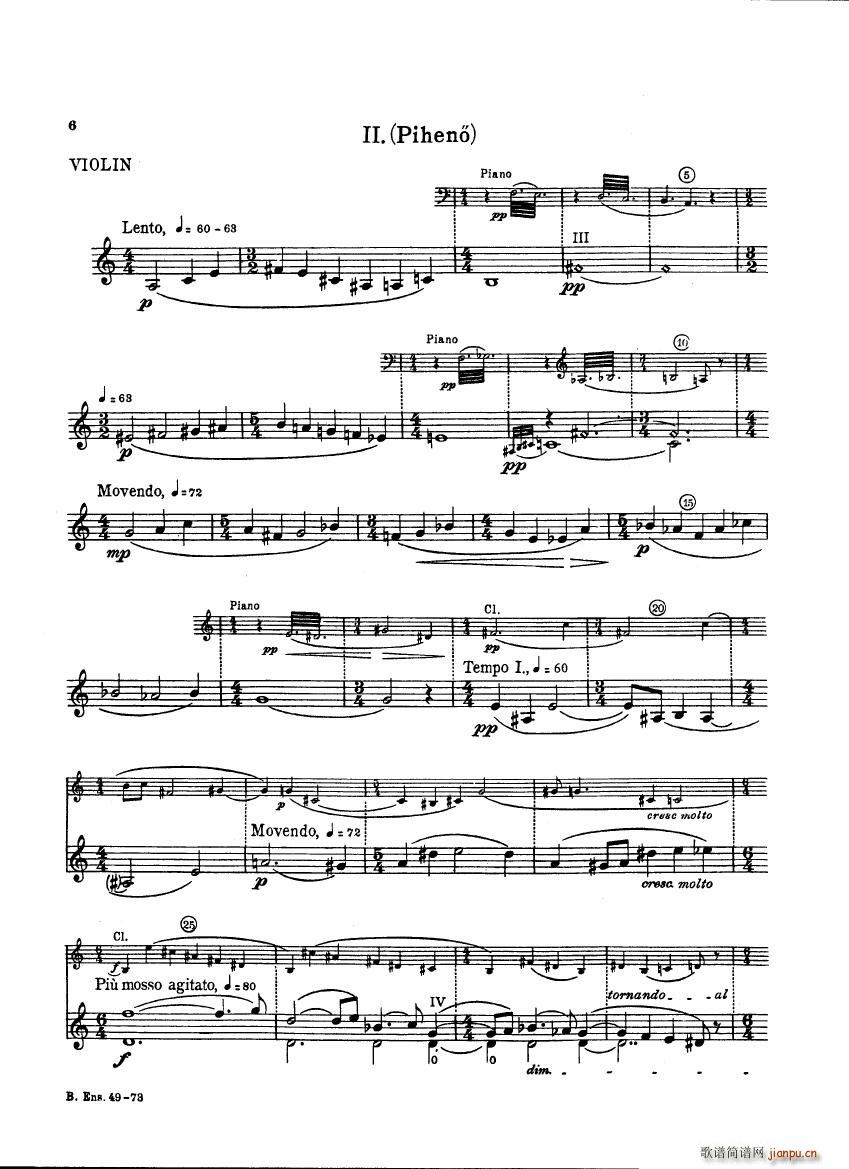 Bartok SZ 111 Contrasts violin6