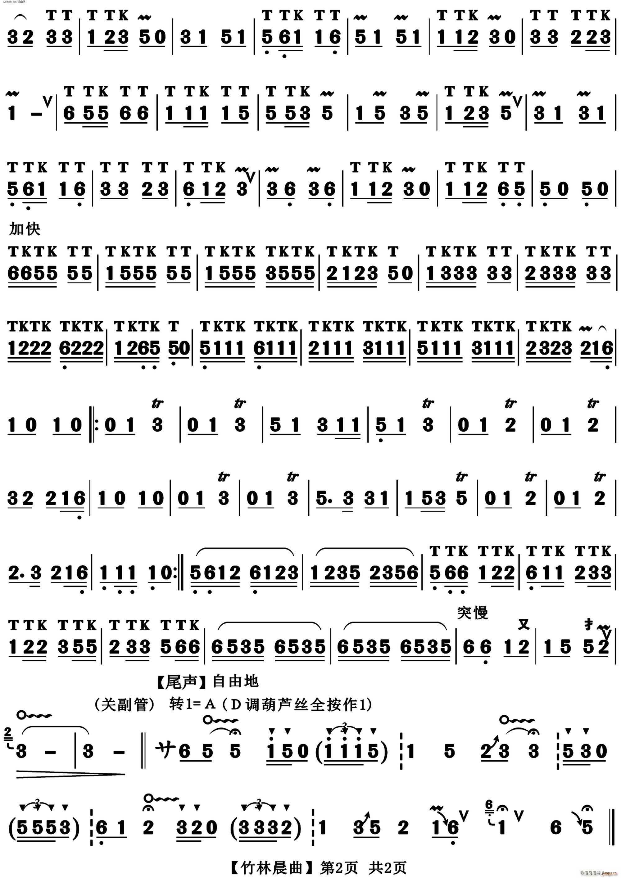 竹林晨曲(葫芦丝)2
