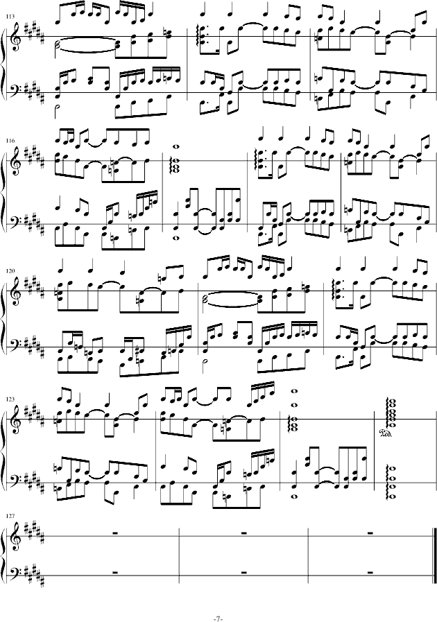 Angels from the piano-钢琴谱(钢琴曲)-极地羽翼7