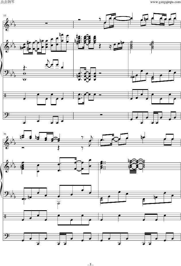 ―名侦探柯南-《绀碧之棺》主题曲-钢琴谱(钢琴曲)-名侦探柯南5