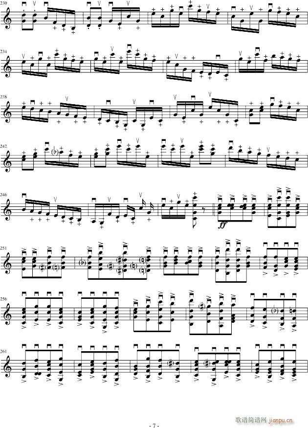 莫扎特主题炫技变奏曲（小提琴版）_莫扎特7