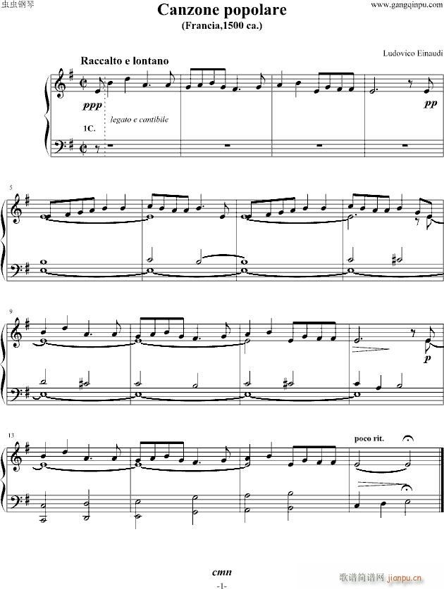 Canzone Popolare (Francia,1500 ca.)_Ludovico Einaudi1