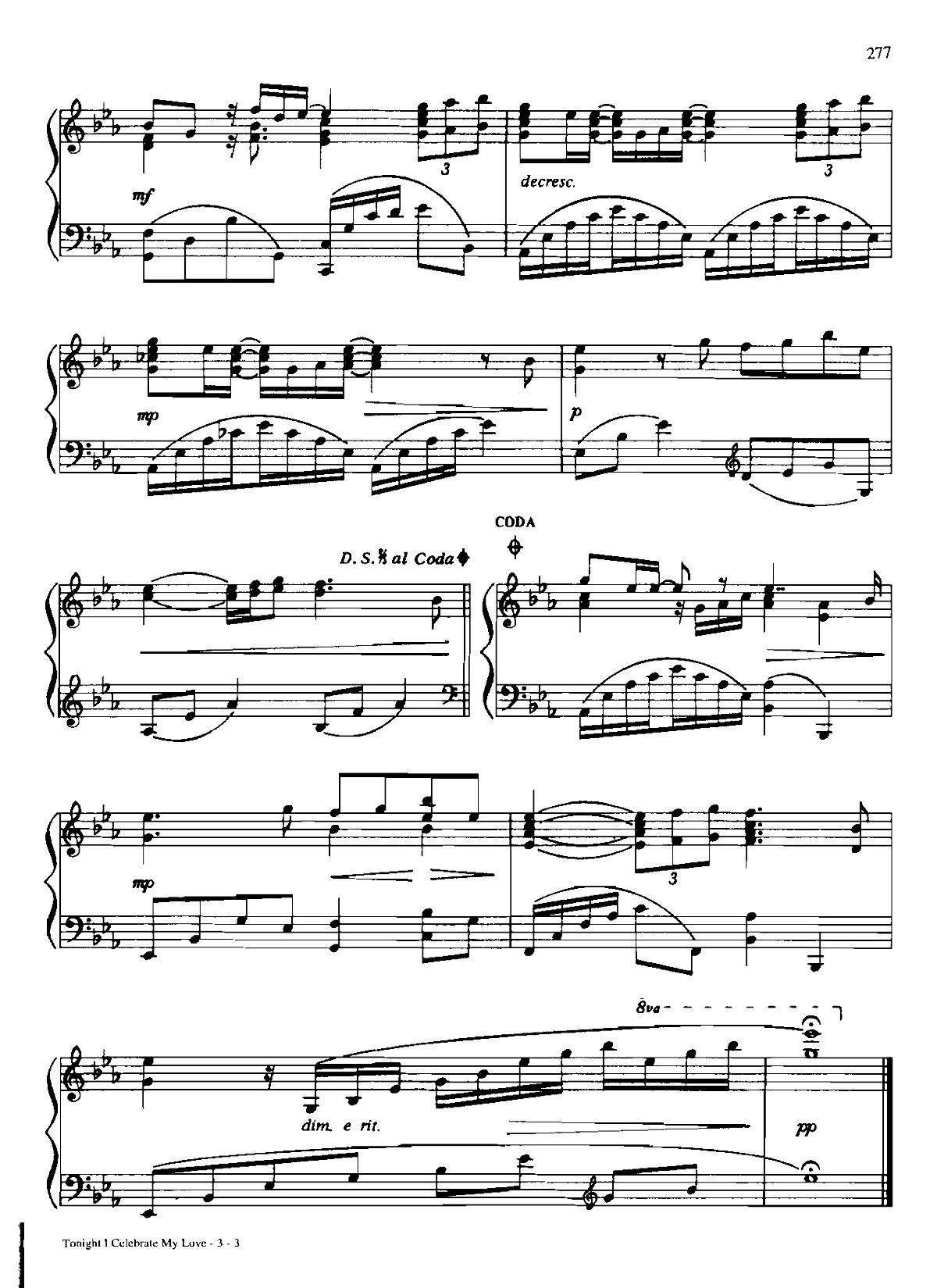 TONIGHT I CELEBRATE MY LOVE(Dan Coates 流行情调 集)3