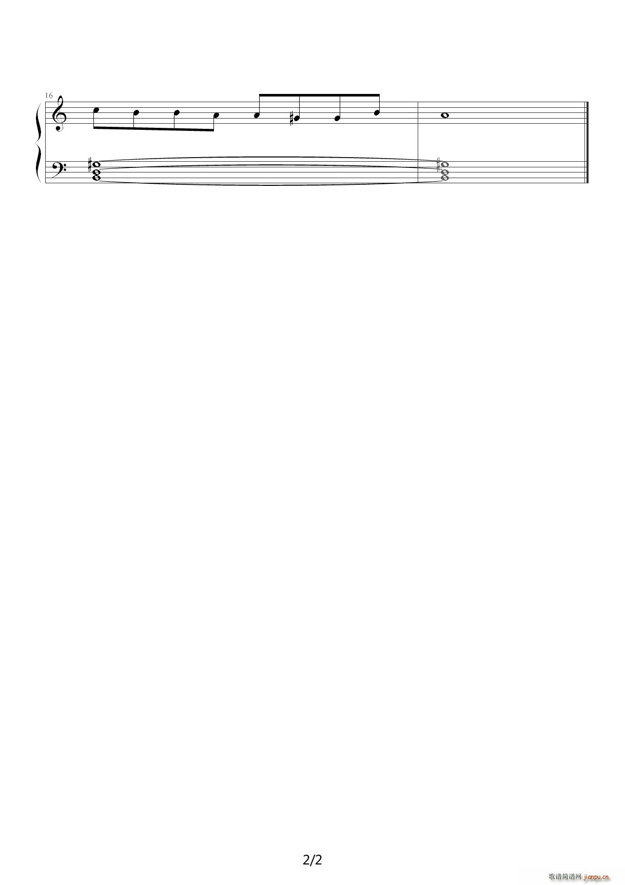 天道 钢琴插曲 C调2