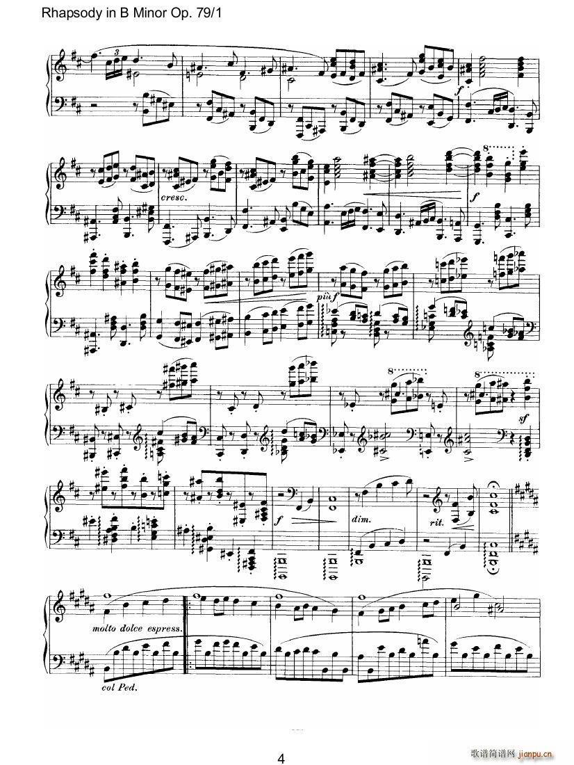 Brahms Rhapsody Op79 14