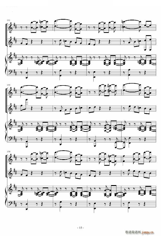 《花之圆舞曲》小提琴 钢琴 中提琴_柴科夫斯基 PeterIlyichTchaikovsky15