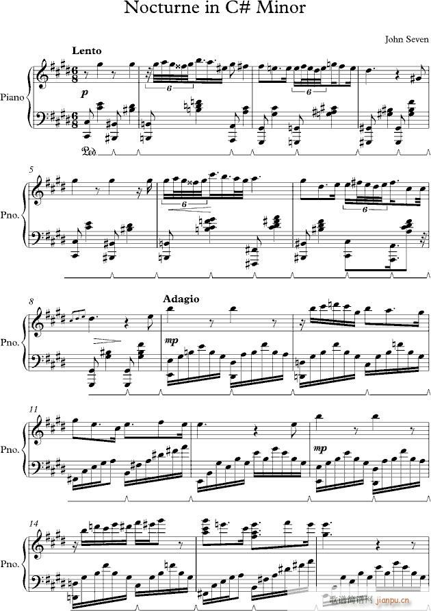 Z15 升C小调夜曲 Nocturne in C Minor_漆政1
