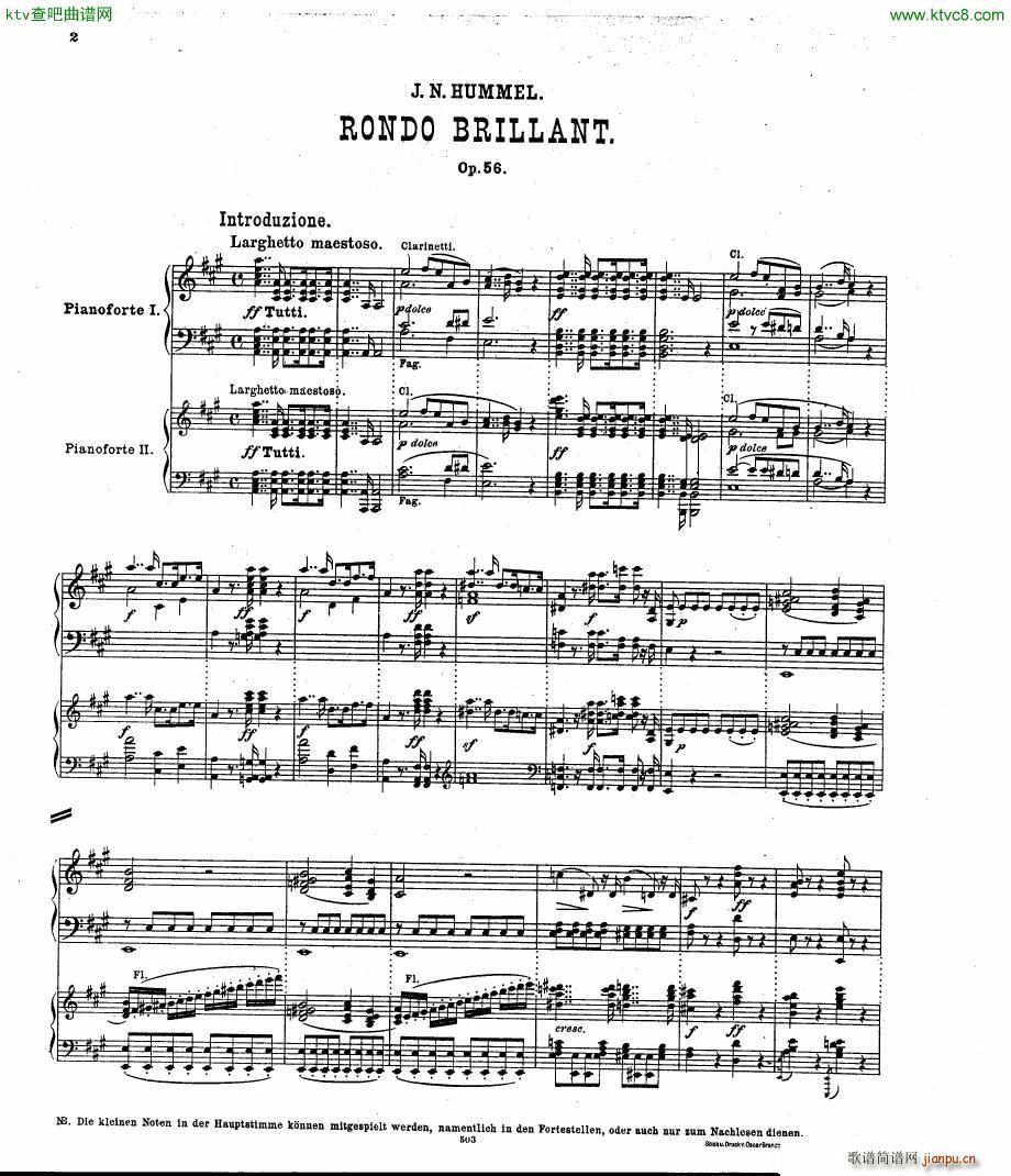 Hummel op 56 Rondo brillant pno orch1