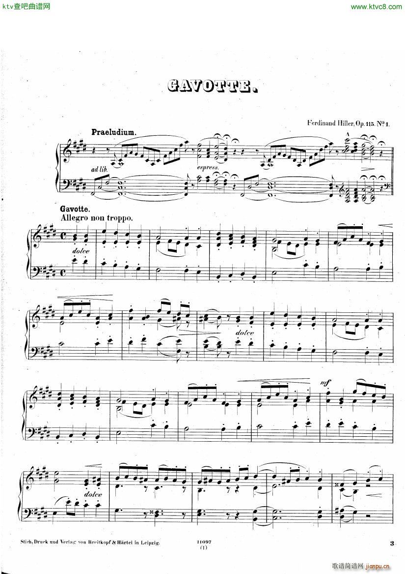 hiller 115 gavotte sarabande courante1