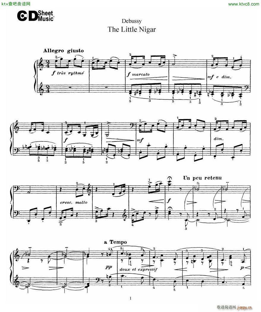 Debussy The Little Nigar1