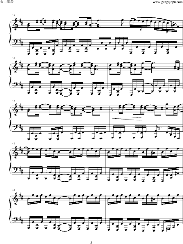 冥王 - 钢琴版-钢琴谱(钢琴曲)-Sound Horizon3