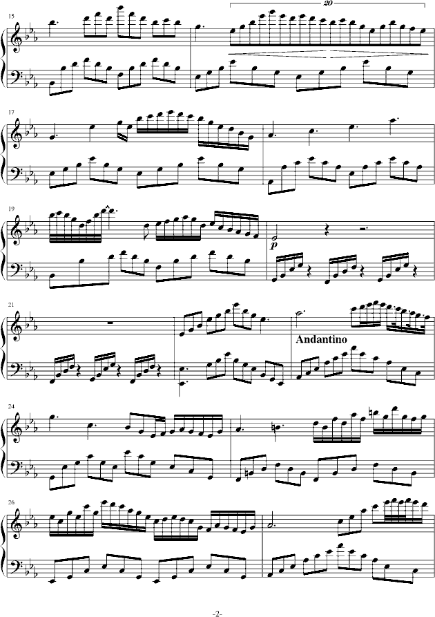 Nocturne in C minor-钢琴谱(钢琴曲)-舍勒七世2
