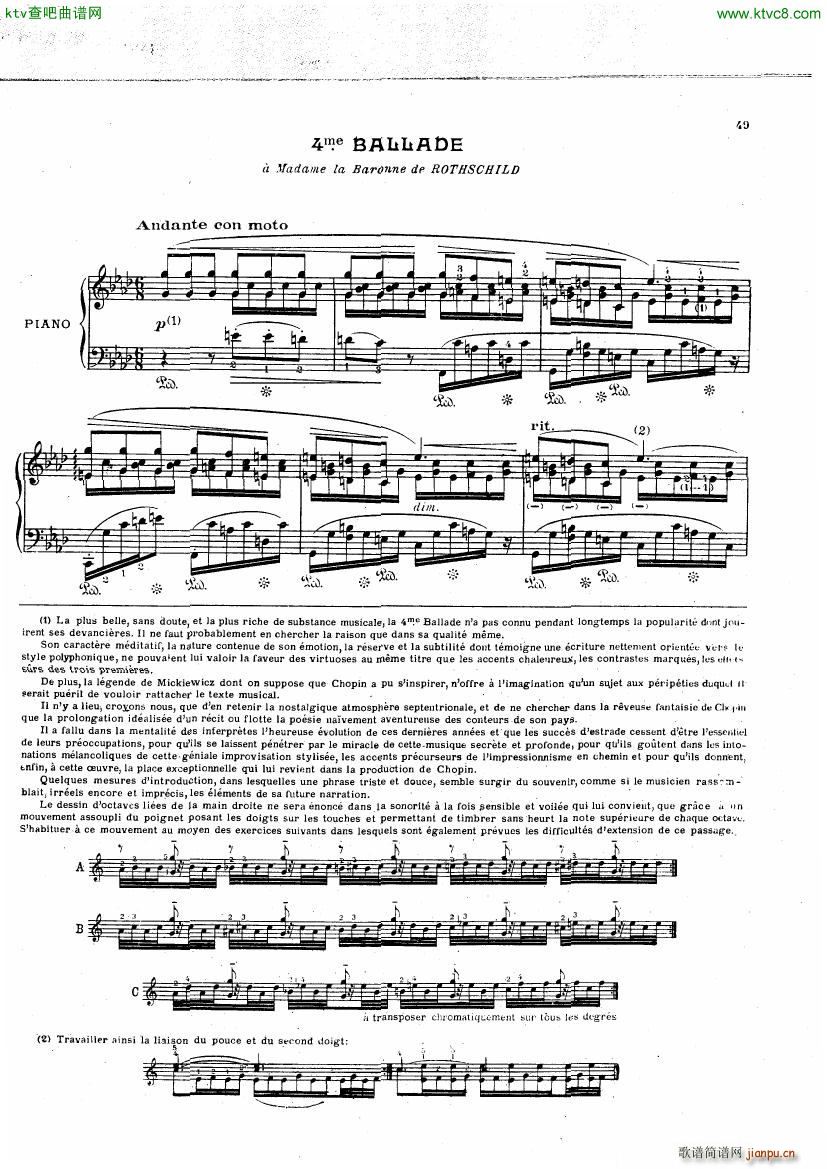 Chopin Cortot 4 Ballades 二8
