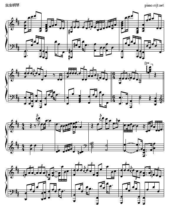 爱的代价-钢琴谱(钢琴曲)-张艾嘉2