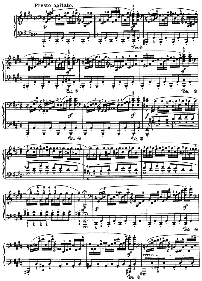 第十四钢琴奏鸣曲-《月光曲》-（Op.27 No.2）-钢琴谱(钢琴曲)-贝多芬-beethoven5