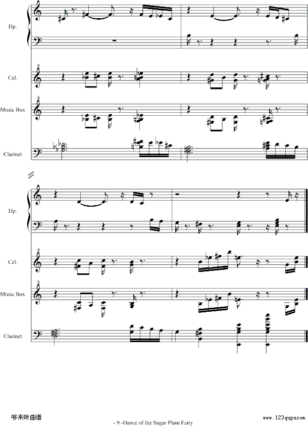 Dance of the Sugar Plum Fairy-柴科夫斯基9
