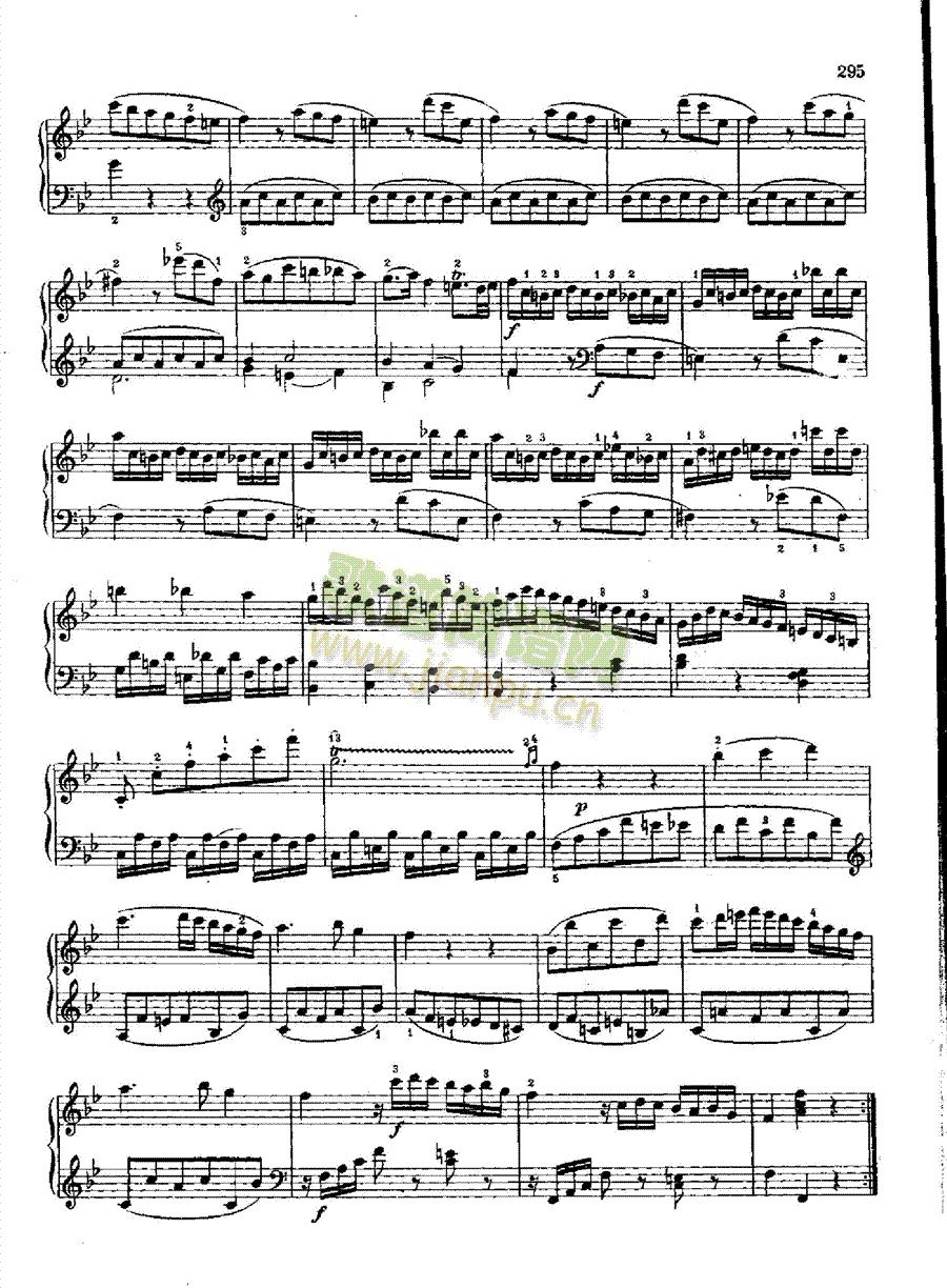 奏鸣曲Nr.570 键盘类 钢琴2
