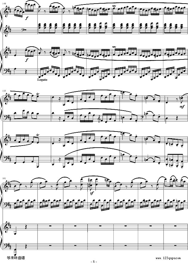 D大调双钢琴奏鸣曲第三乐章-莫扎特8