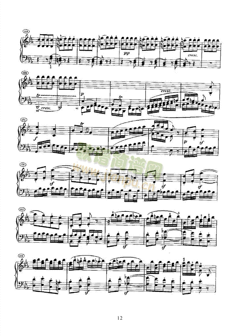 奏鸣曲(Opus27 Nr.1) 键盘类 钢琴12