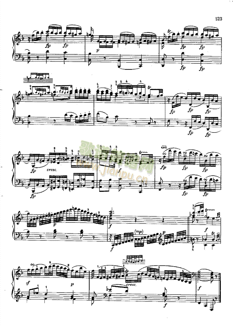 奏鸣曲Nr.810 键盘类 钢琴13