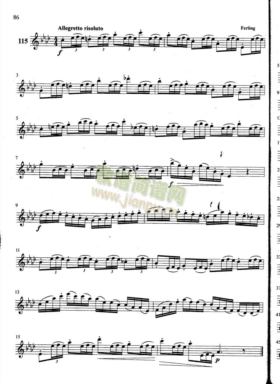 萨克斯管练习曲第100―086页1