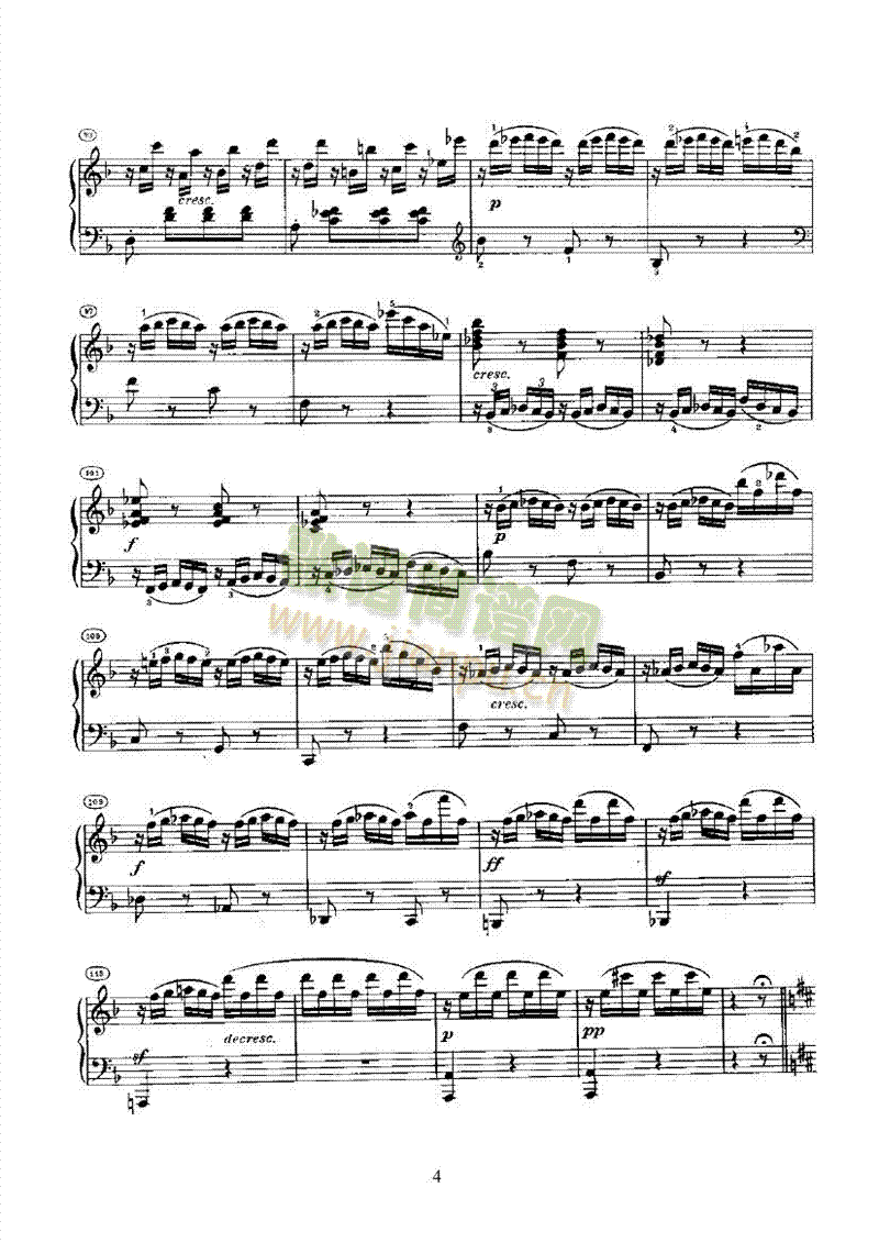 奏鸣曲(Opus10 Nr.2) 键盘类 钢琴4