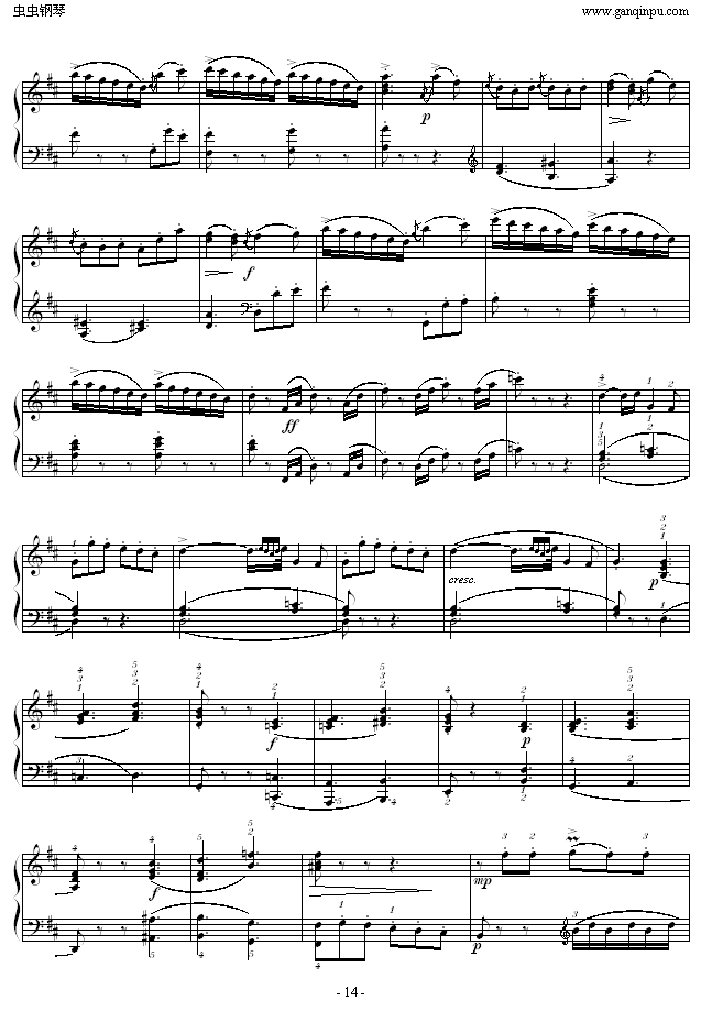 D大调奏鸣曲K.311-完整版14