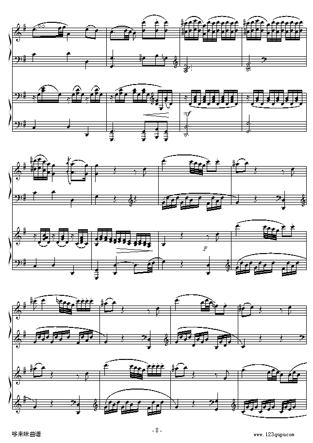 D大调双钢琴奏鸣曲第二乐章-莫扎特8