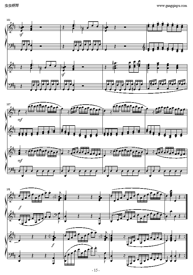 D大调双钢琴奏鸣曲K448第一乐章15