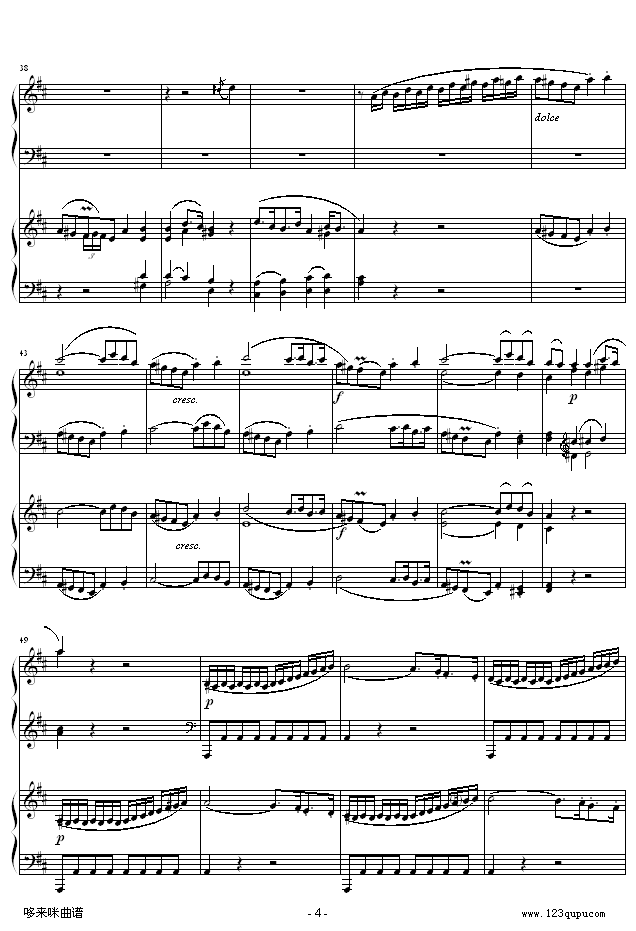 D大调双钢琴奏鸣曲K448第一乐章-莫扎特4