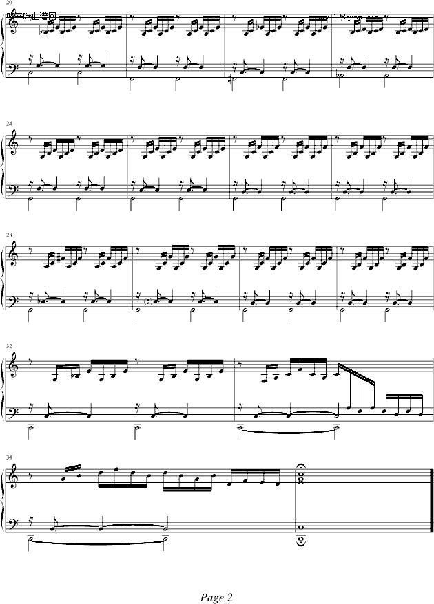 巴赫Praeludium I (BWV 846-1)-巴赫2