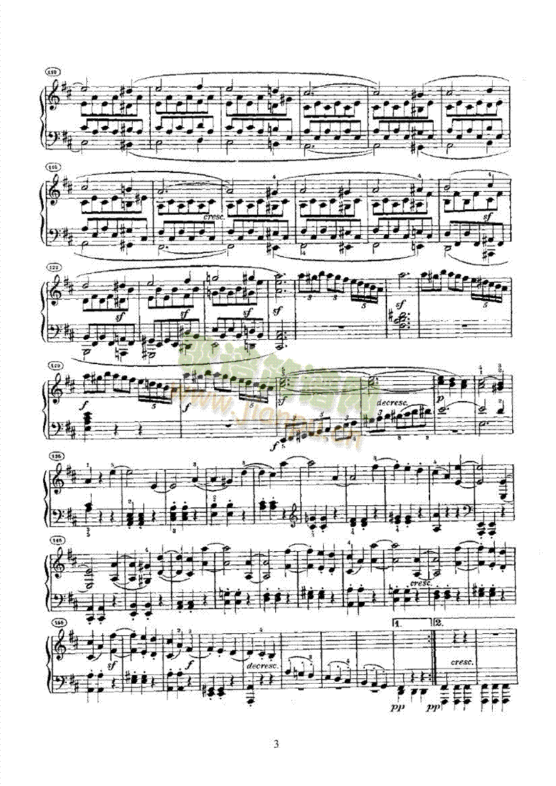 奏鸣曲(Opus28) 键盘类 钢琴3