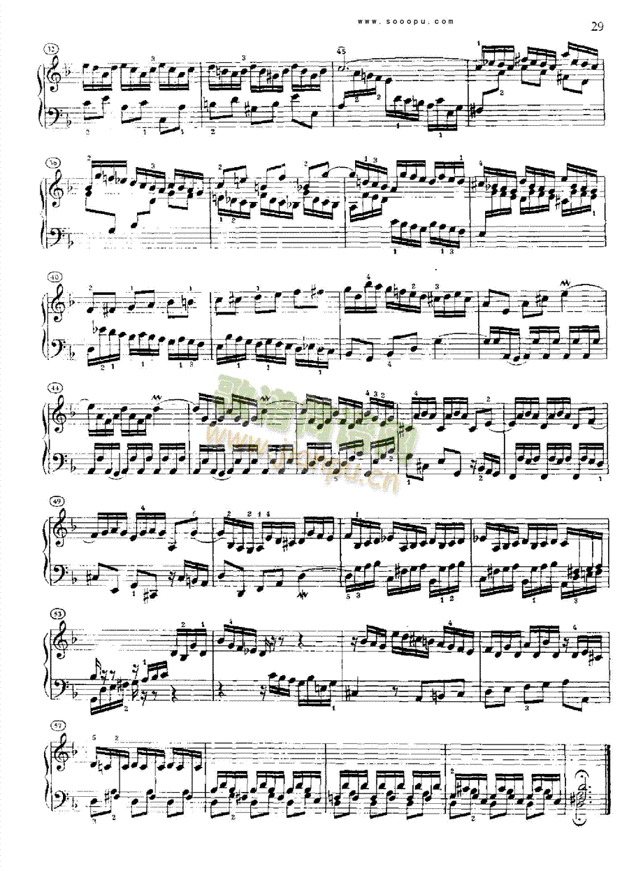 巴赫平均律曲集第二册第6首 键盘类 钢琴2