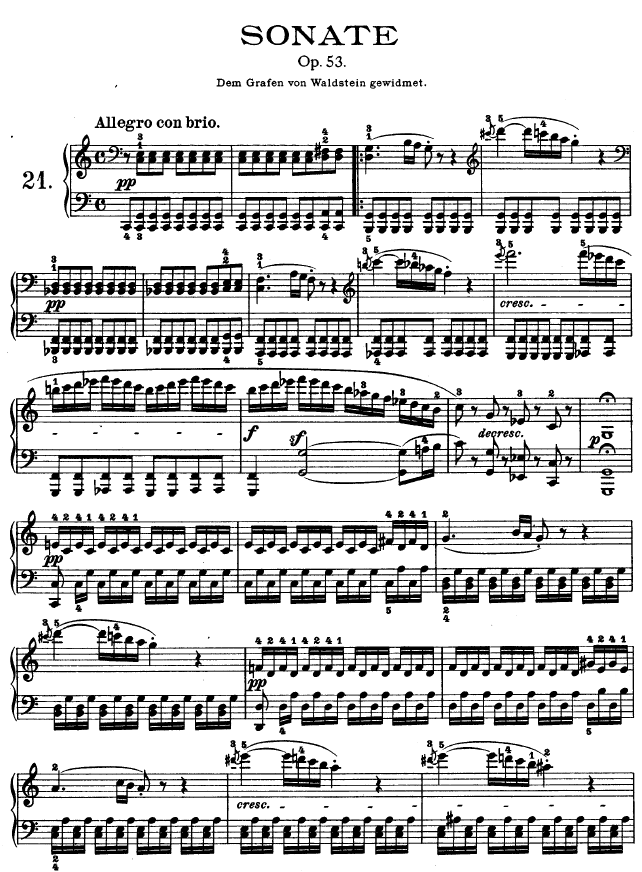 第二十一钢琴奏鸣曲-（Op.53）1