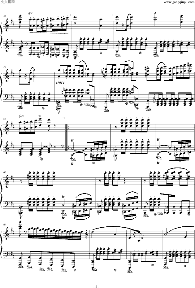 波兰军队舞曲-Op.40 No.14