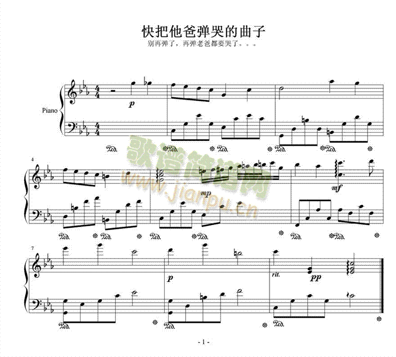 《不能说的秘密》快把他爸弹哭的曲子1