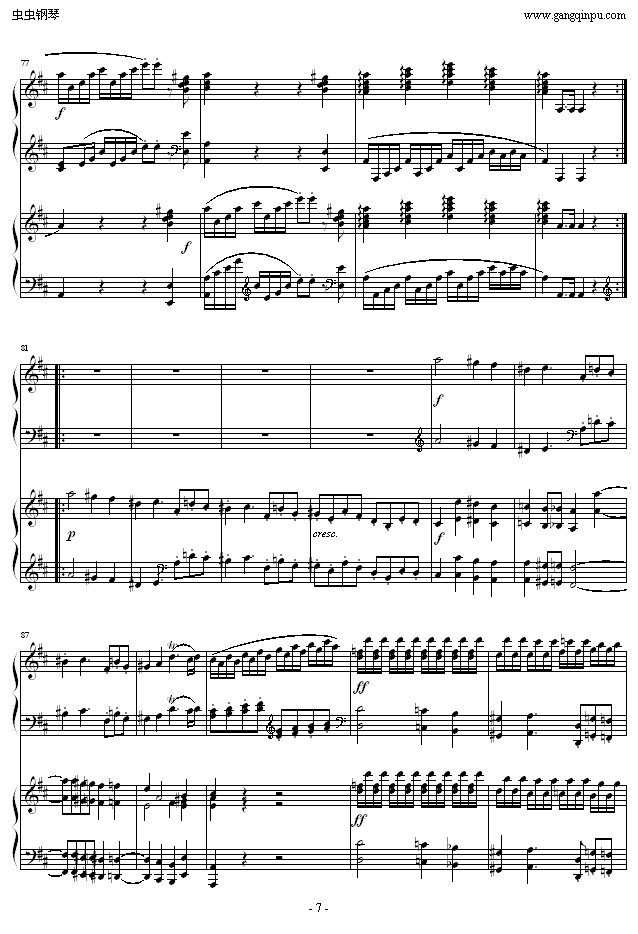 D大调双钢琴奏鸣曲K448第一乐章7