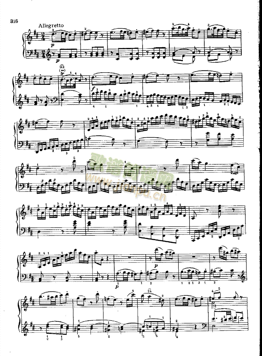 奏鸣曲Nr.576 键盘类 钢琴11