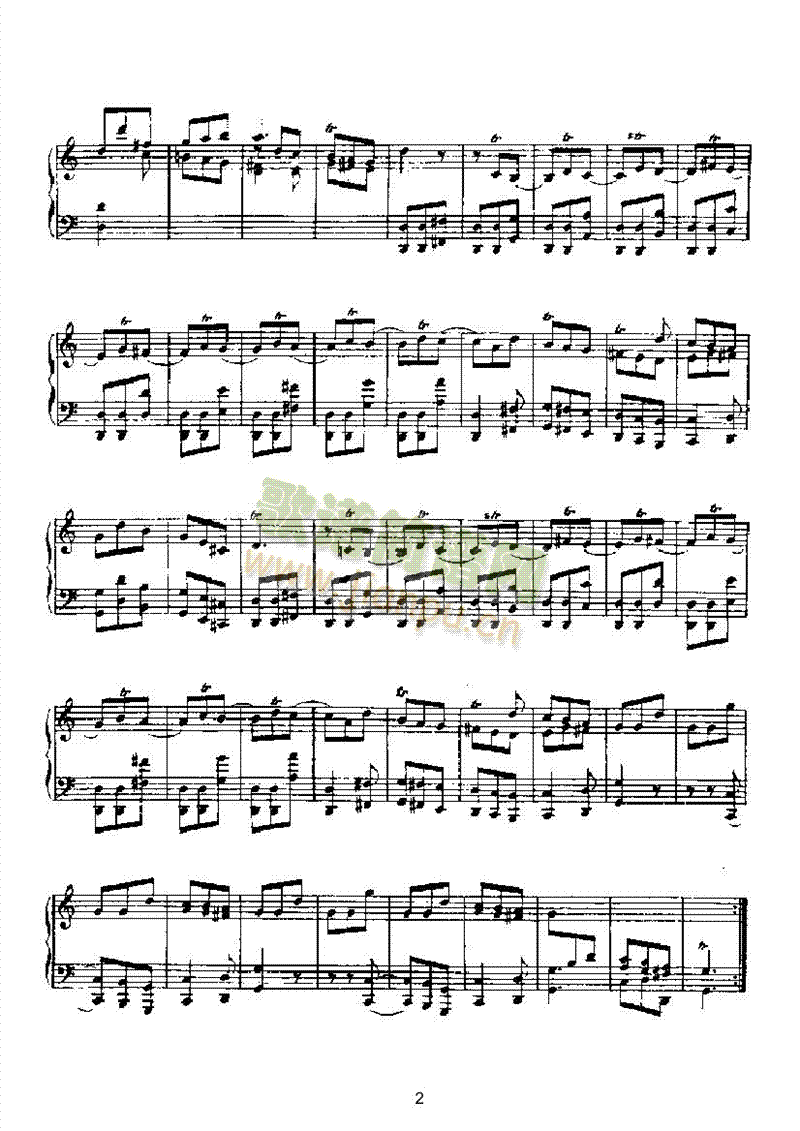 二十首经典奏鸣曲第十五首 键盘类 钢琴2