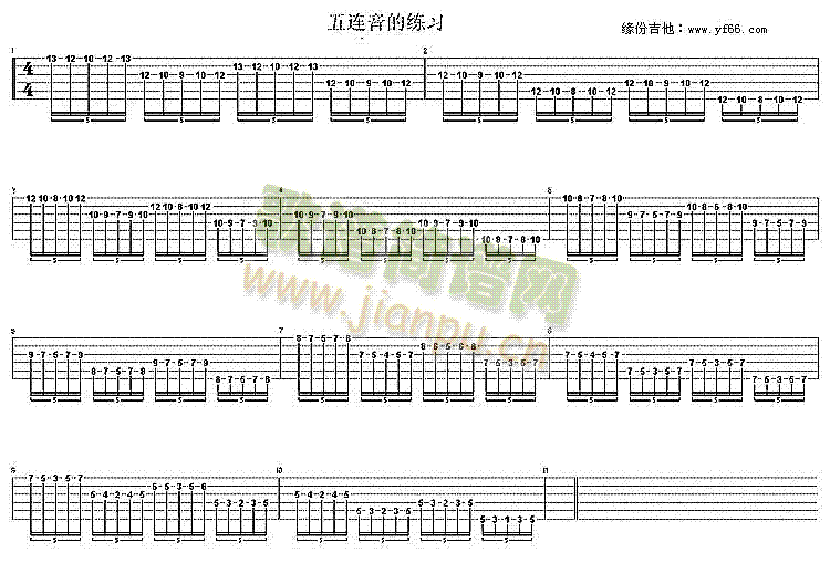 五连音练习曲1