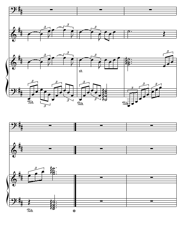 秋夜随想曲- (钢琴小提琴合奏)8