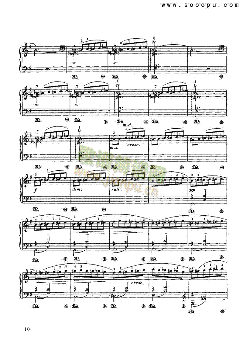 半音圆舞曲 键盘类 钢琴10