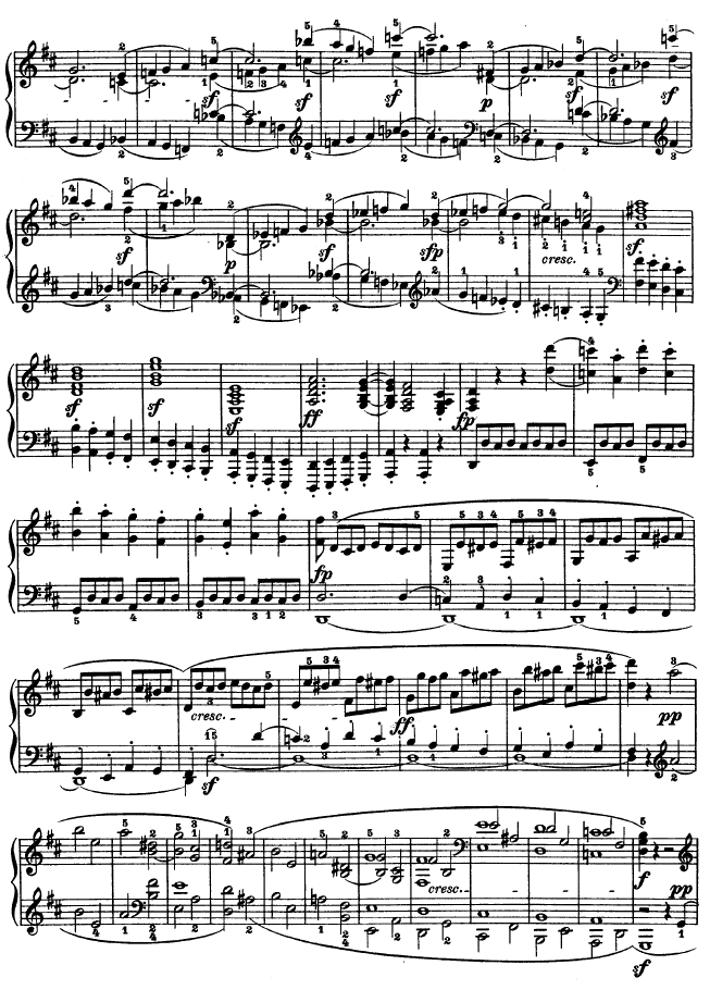 D大调第七钢琴奏鸣曲 - Op. 10 No--38